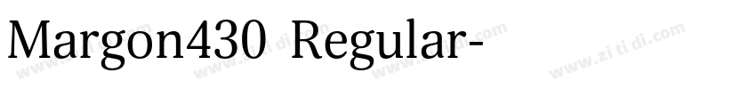 Margon430 Regular字体转换